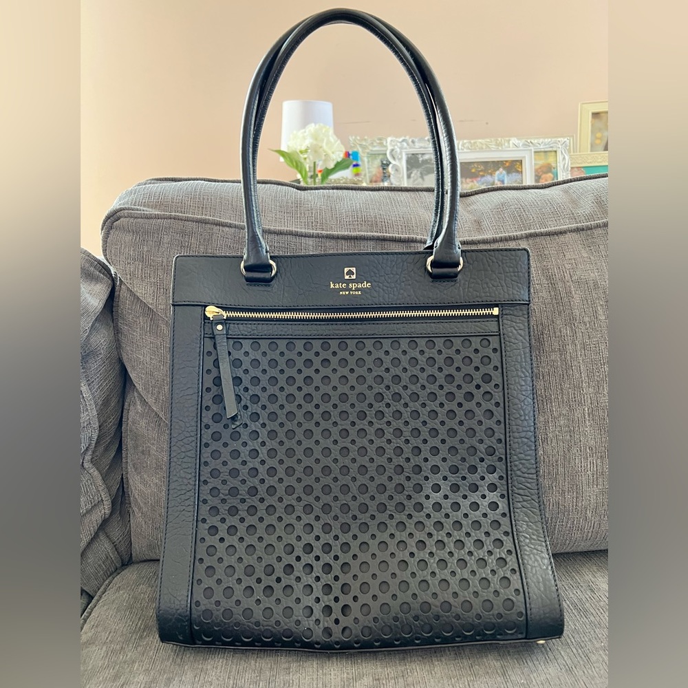Kate Spade Black Leather Shoulder Bag
